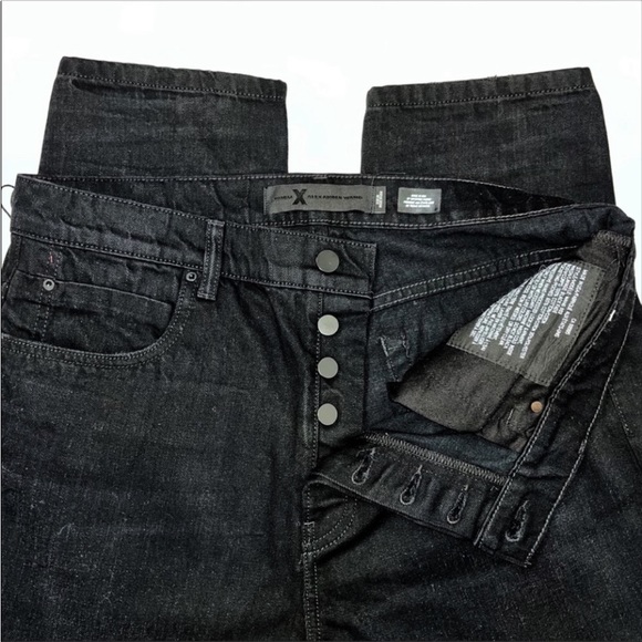 Alexander Wang Black Fade Wang 003 Style Boy Fit Label Sz28 Waist 33” Inseam 30” - Picture 15 of 16